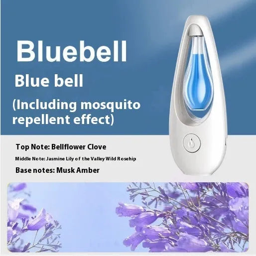 Ultrasonic aroma diffuser with mosquito repellent function in a choice of six scents