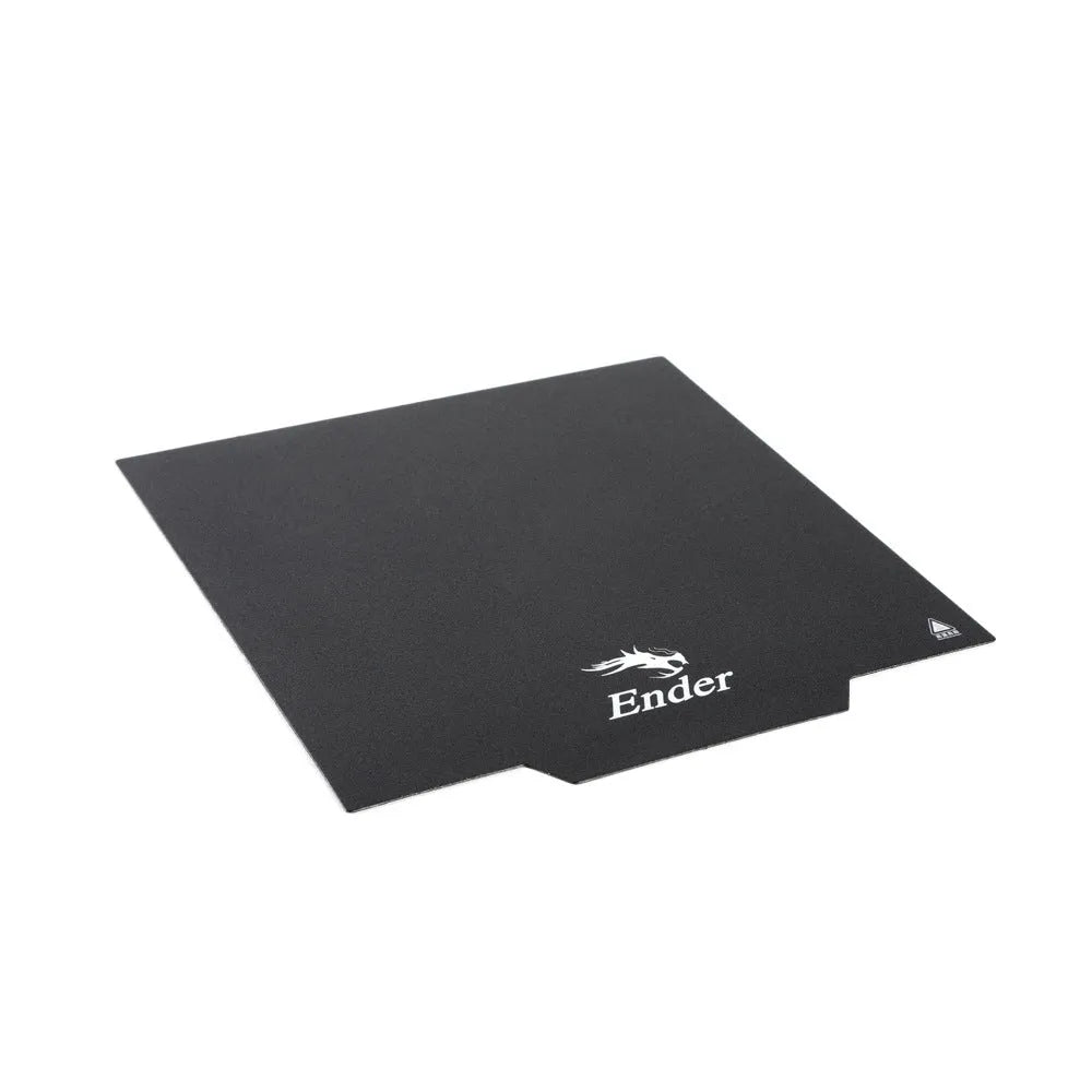 Black Creators 3D printer build surface tape for Ender 3 with fibreglass rod texture and regular polygon shape