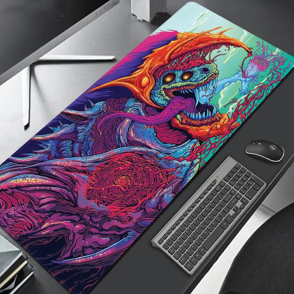 Lightweight rubber mouse pad with printed surface for gaming or desktop use, available in multiple sizes