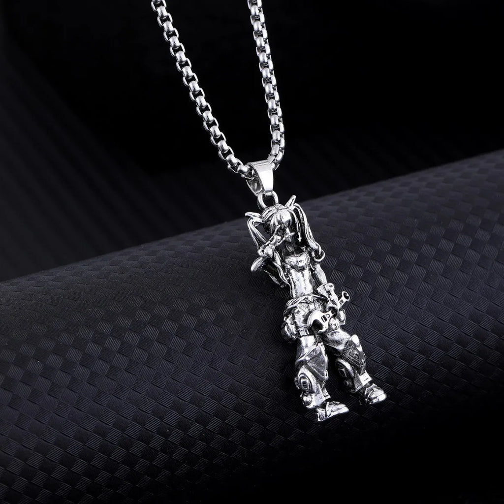 Men's trendy pendant necklace metal alloy chain jewellery casual wear