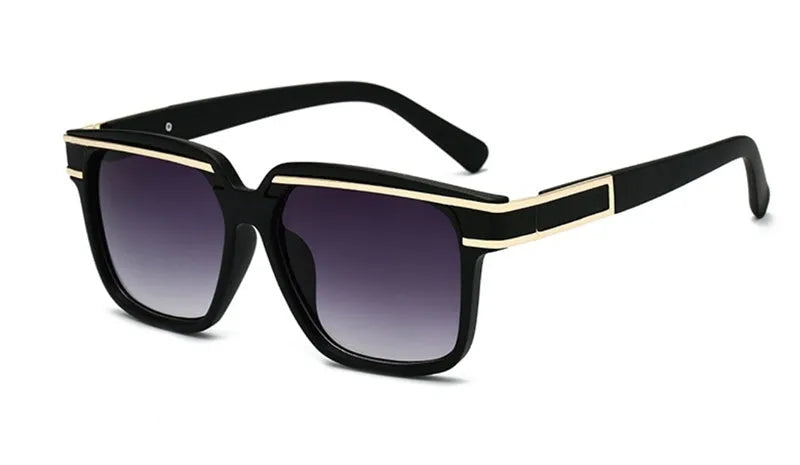 Men's sunglasses with PC plus metal frame in general style, UV400 protection, multiple colour options