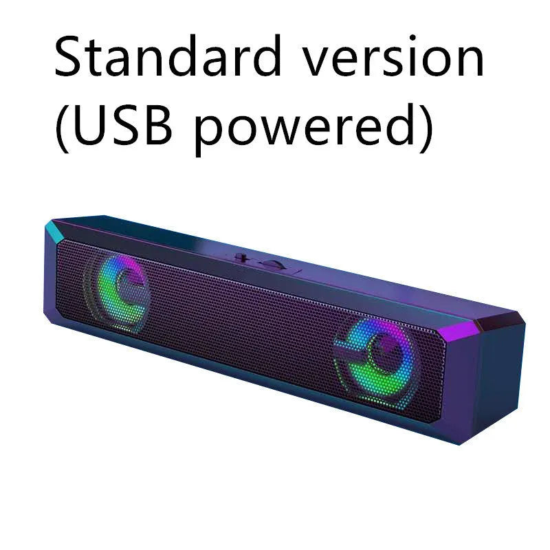 Wired sound blaster Bluetooth speaker with USB power, 5W output, and manual impeller volume control