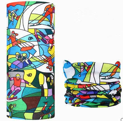 Outdoor Variety Magic Bandana Cycling Mask Neck Cover in polyester, 49x24cm, unisex design