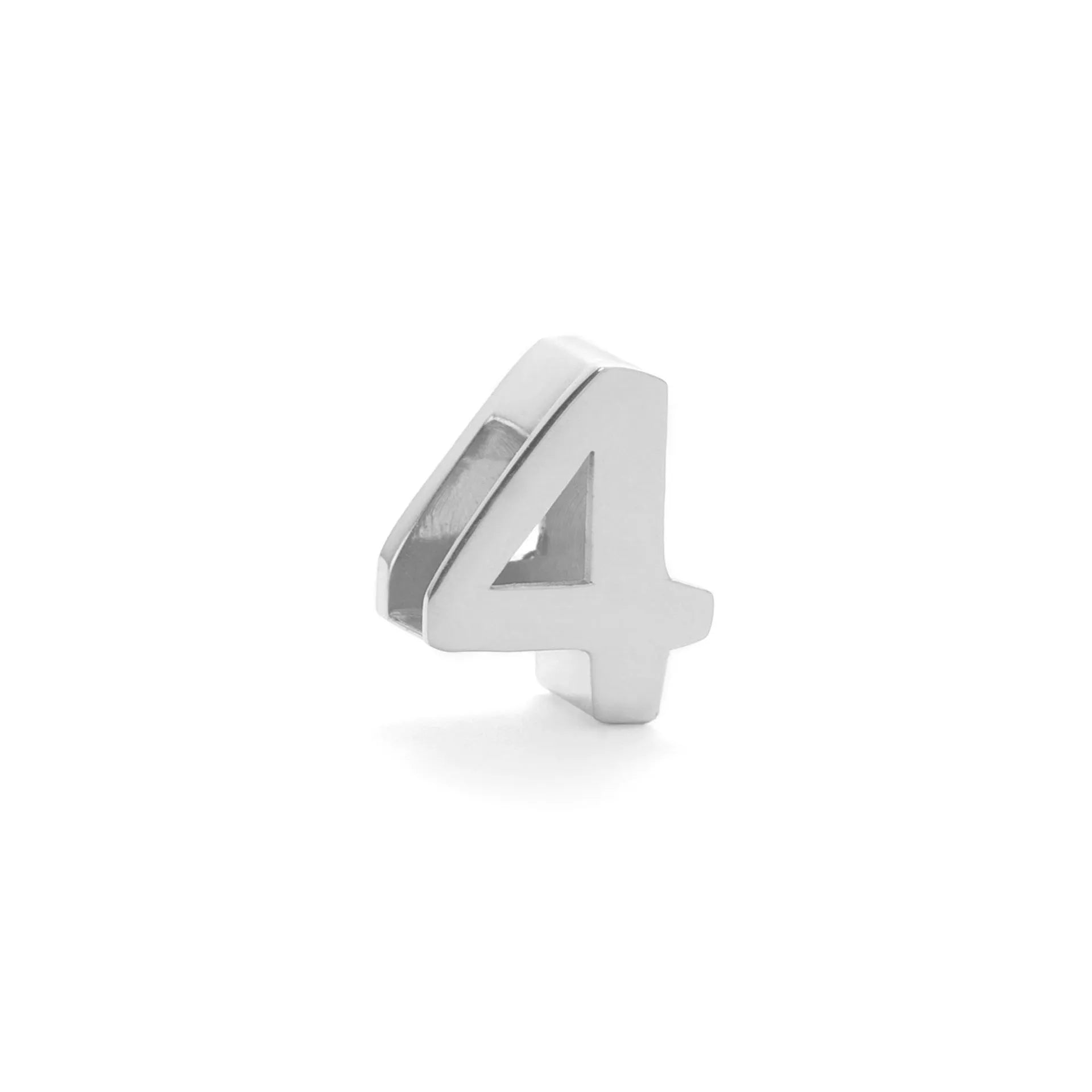 Gold and silver titanium steel initial number necklace with alphabet and number pendants on a 40.5cm chain.