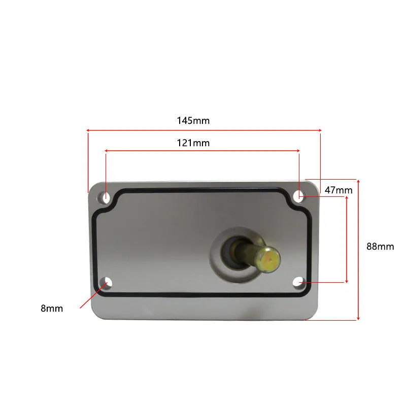 Silver aluminium alloy short shift lever for Horton car models.
