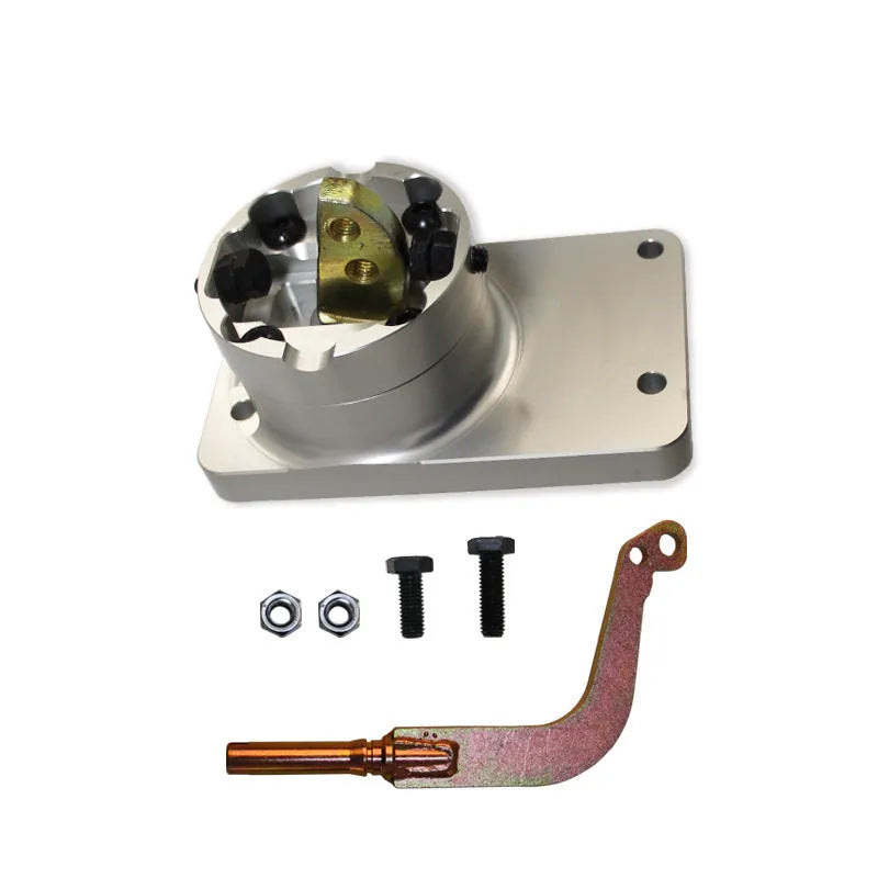 Silver aluminium alloy short shift lever for Horton car models.