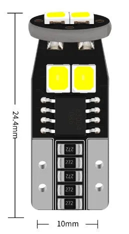Small 10mm diameter car interior reading light with fibreboard construction