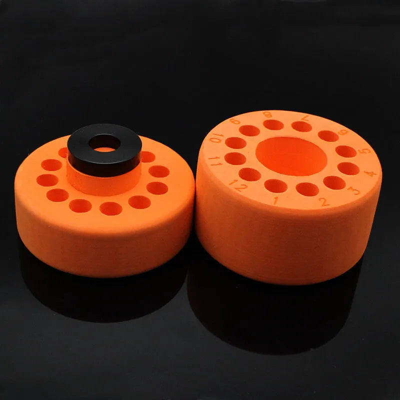 Orange and blue metal-plastic laboratory process cooling box for gradient freezing cell recovery