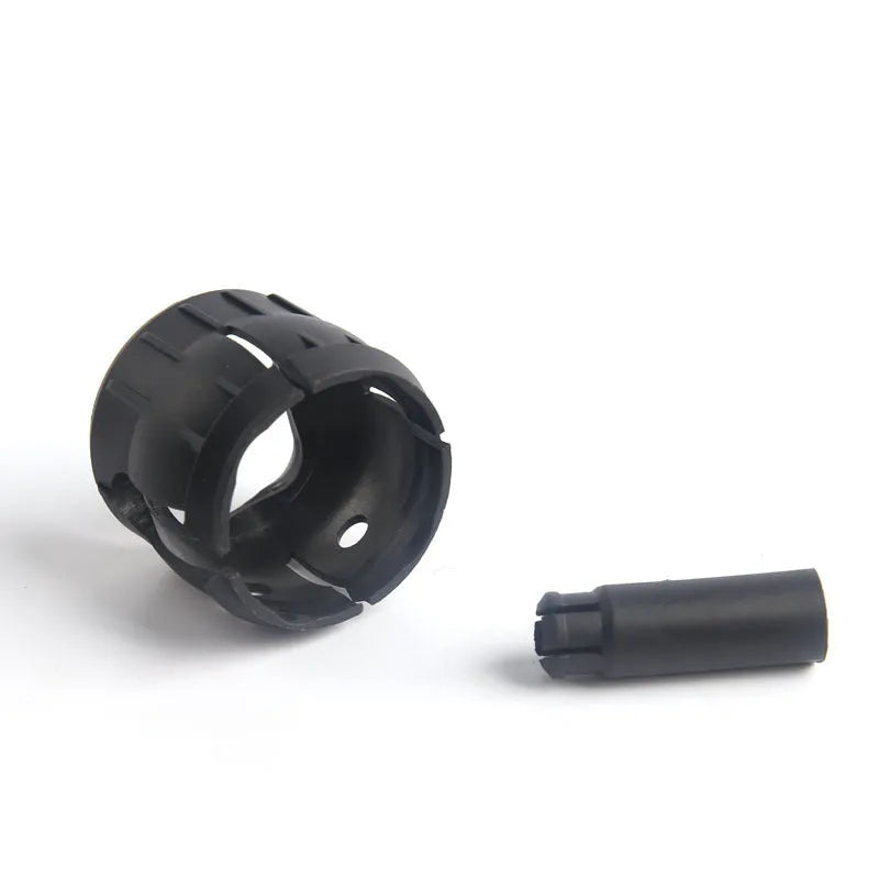 Black automotive plastic gear lever accessory for Vauxhall Opel Saifeili measuring 3cm by 2cm by 1cm
