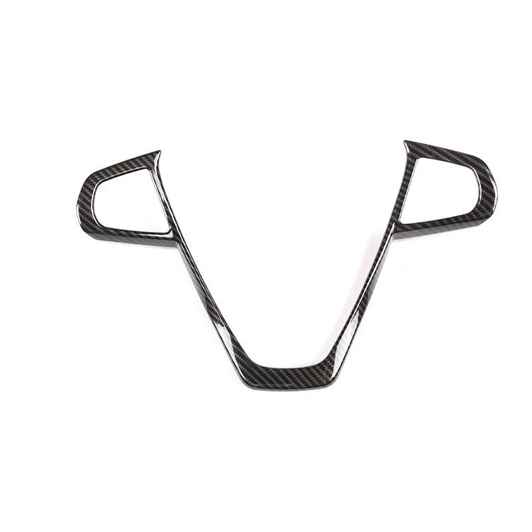 BMW steering wheel button frame decoration with carbon fibre pattern for interior upgrade