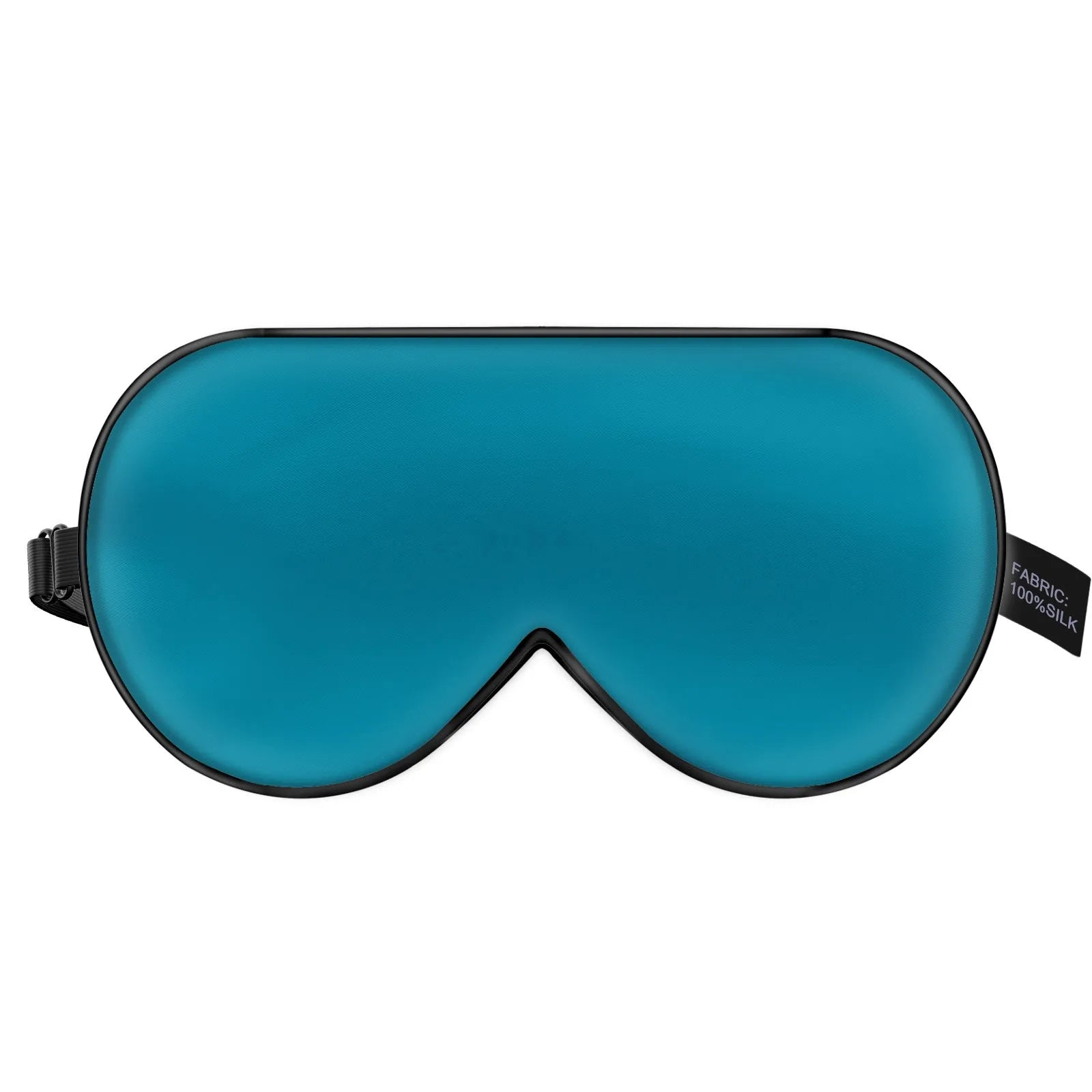 Double-sided mulberry silk eye mask in a choice of 22 colours, showing embroidered print.