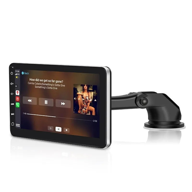 7-inch wireless CarPlay GPS car navigator with universal suction cup mount