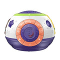 White plastic starry sky night light projector for children with three colour modes and music