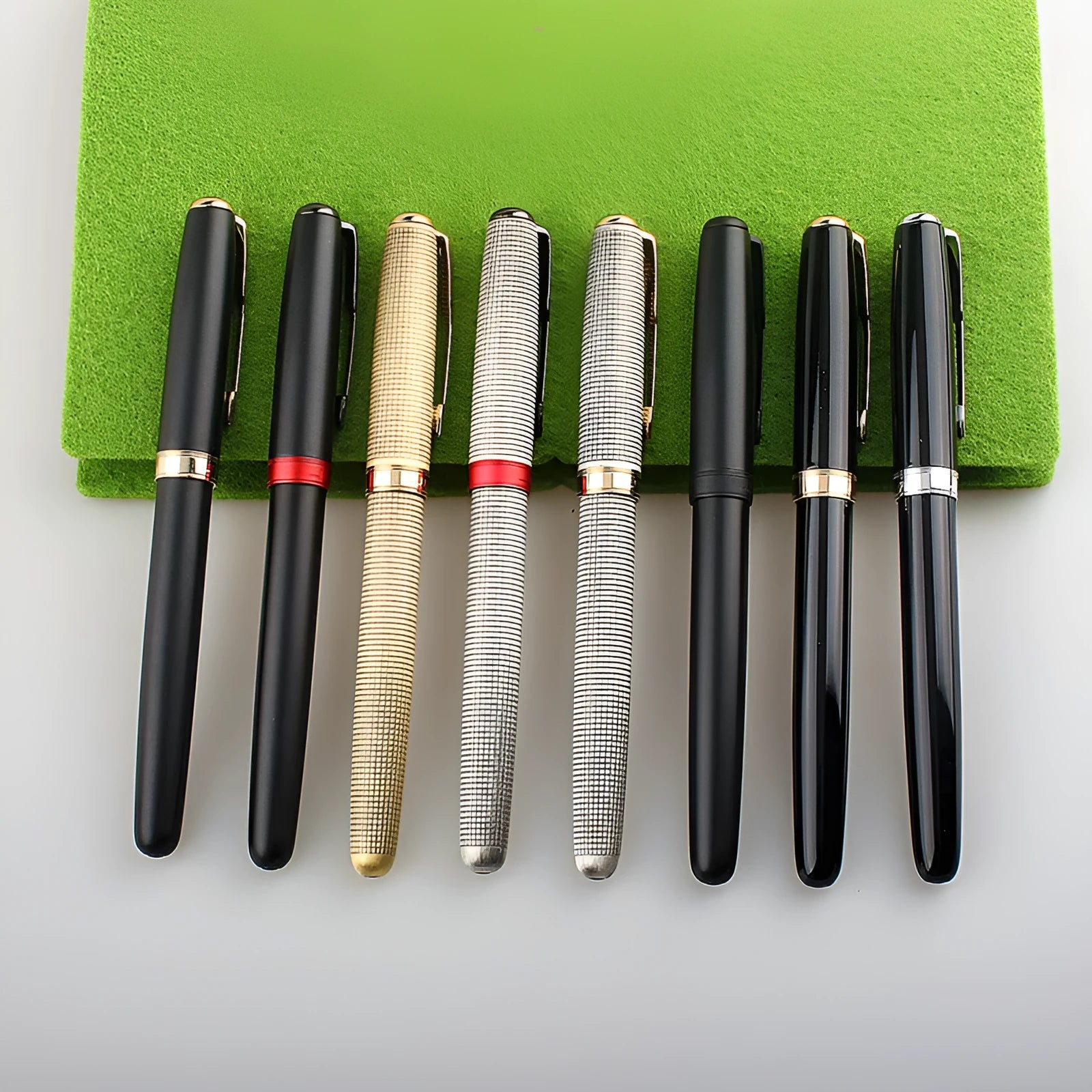Stainless steel ball pen with 0.5mm tip in various colour options