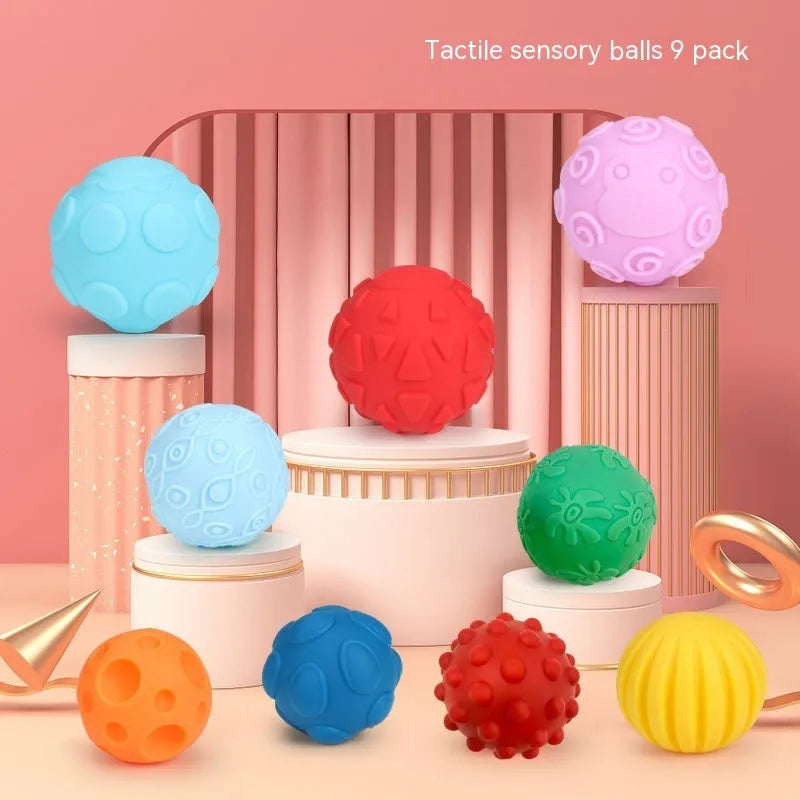 Educational soft rubber baby swimming toys in colour box packaging, suitable for infants 0-3 years