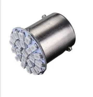 LED car brake light turn signal with 22 white LEDs in 1156/1157 base