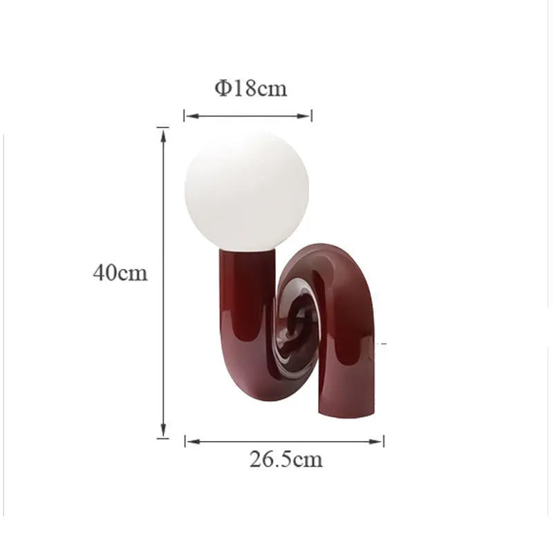 Modern resin bedside lamp in white with Nordic design for children bedroom 220V UK plug