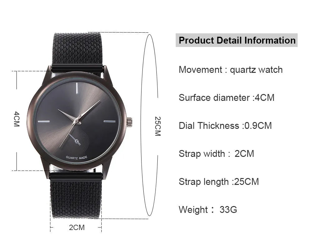 Women's creative plastic mesh quartz watch with round alloy case and pin buckle, available in four colours