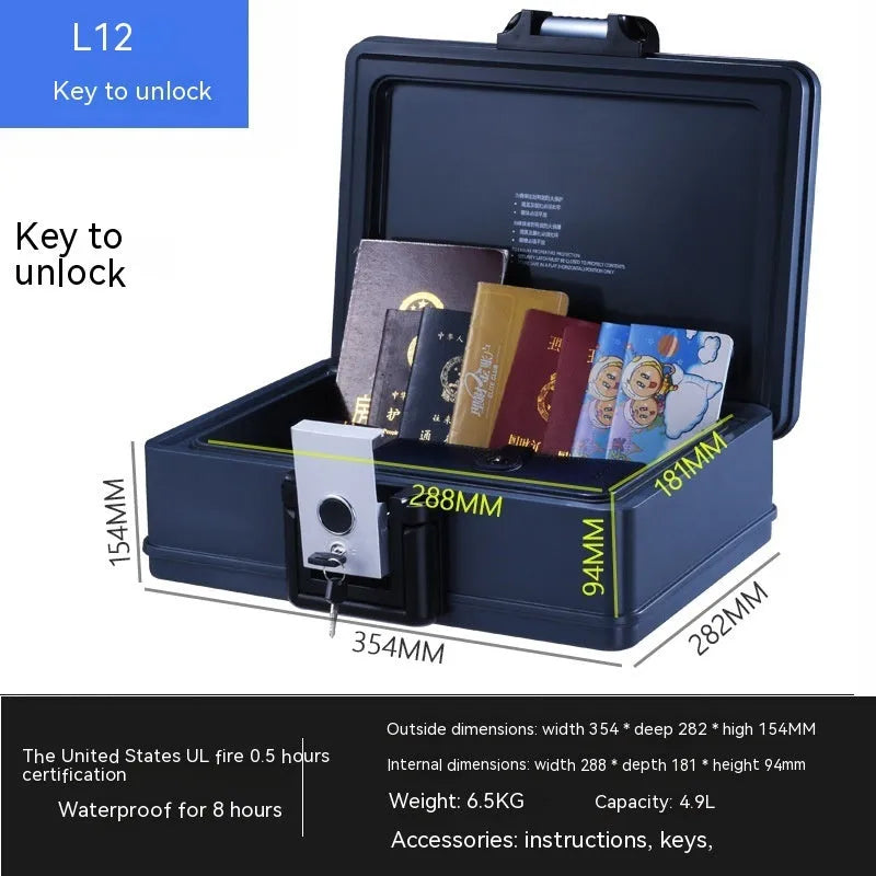 Portable L12 mechanical combination safe box made from youjingang steel