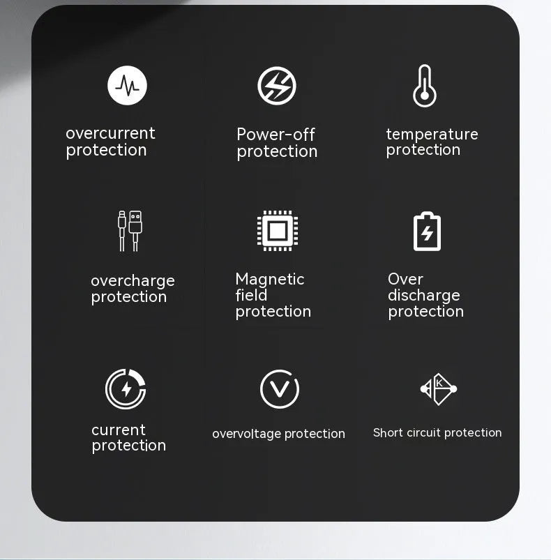 Black and white PD66W fast-charge 20000mAh portable power bank showing compact size.