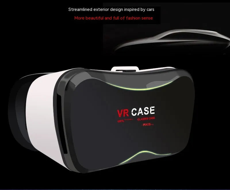 Black VR glasses head-mounted virtual reality goggles with 40mm lens for smartphones