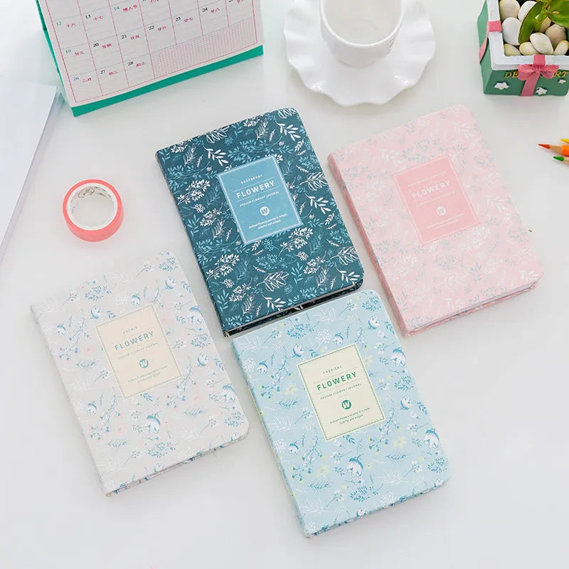 Pocket diary with high-grade artificial leather cover in green, 11cm x 14.5cm, 96 pages of 100gsm paper