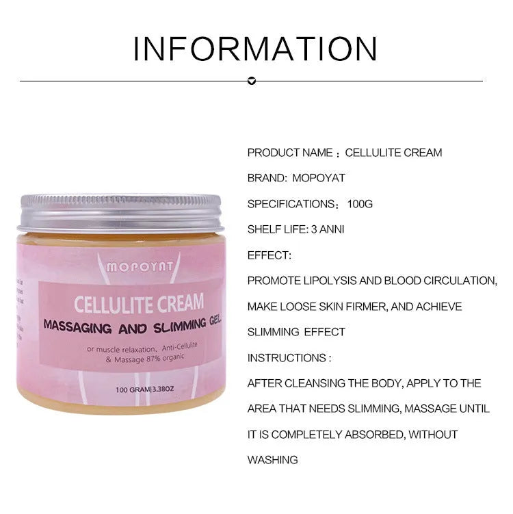 Turmeric slimming cream 100g bottle for ladies universal skin type body firming cream