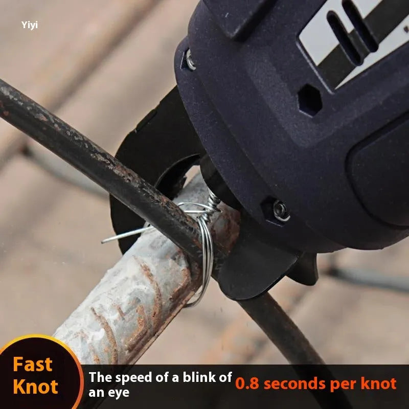 Fully automatic electric steel bar tying machine with battery and adjustable wire length