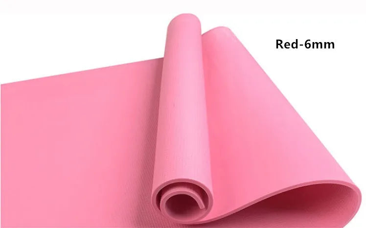 EVA composite yoga mat in multiple colours showing 4mm and 6mm thickness options