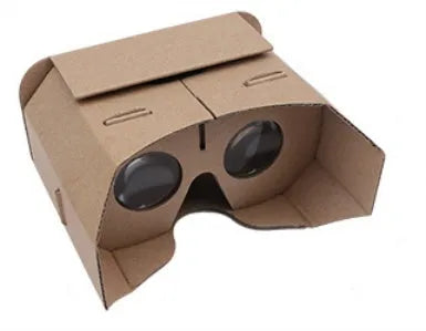 Cardboard virtual reality glasses headset for smartphones with 3.5 to 6 inch screens