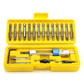 Half Time Drill Driver kit with swivel head, Phillips bits, flathead bits, and countersink bits