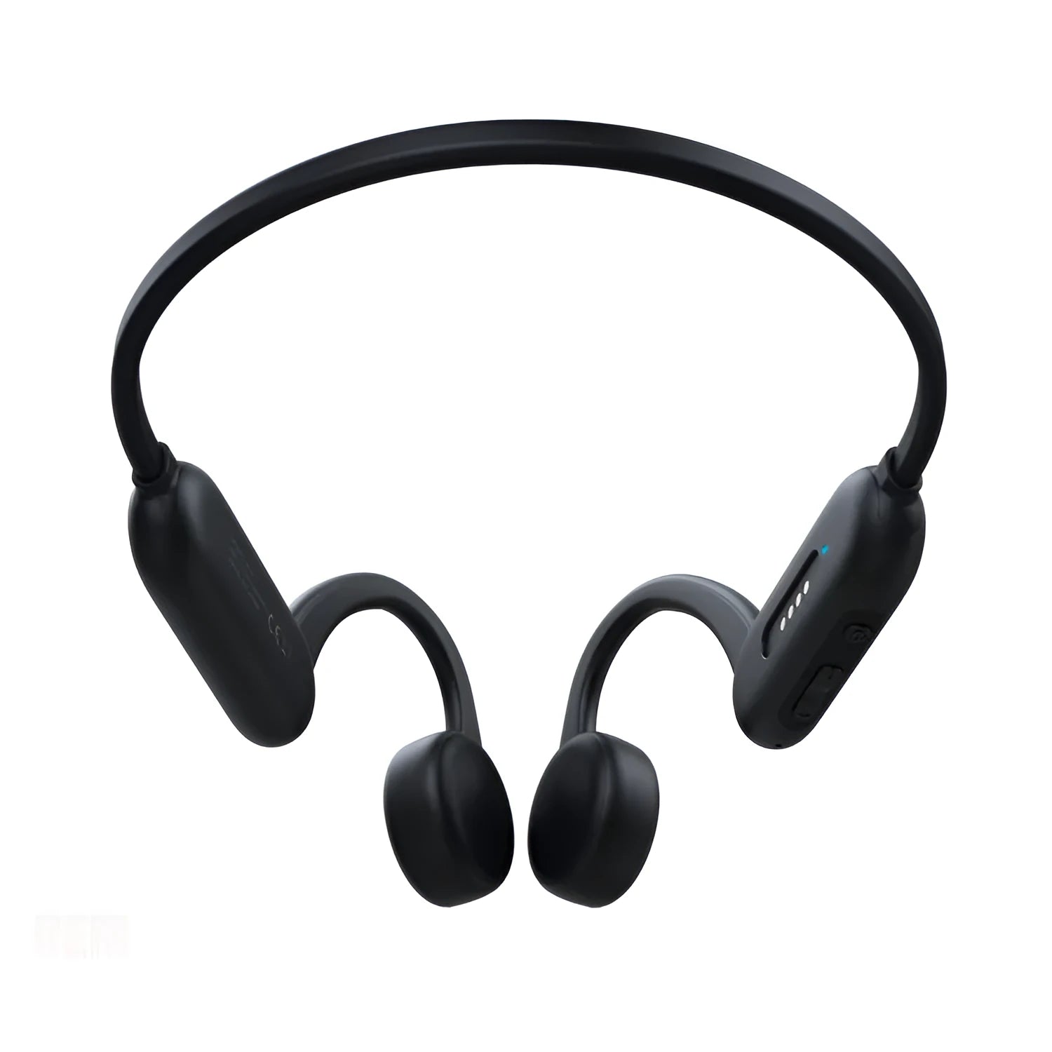 Bone conduction swimming headset IPX8 waterproof in black with neckband design