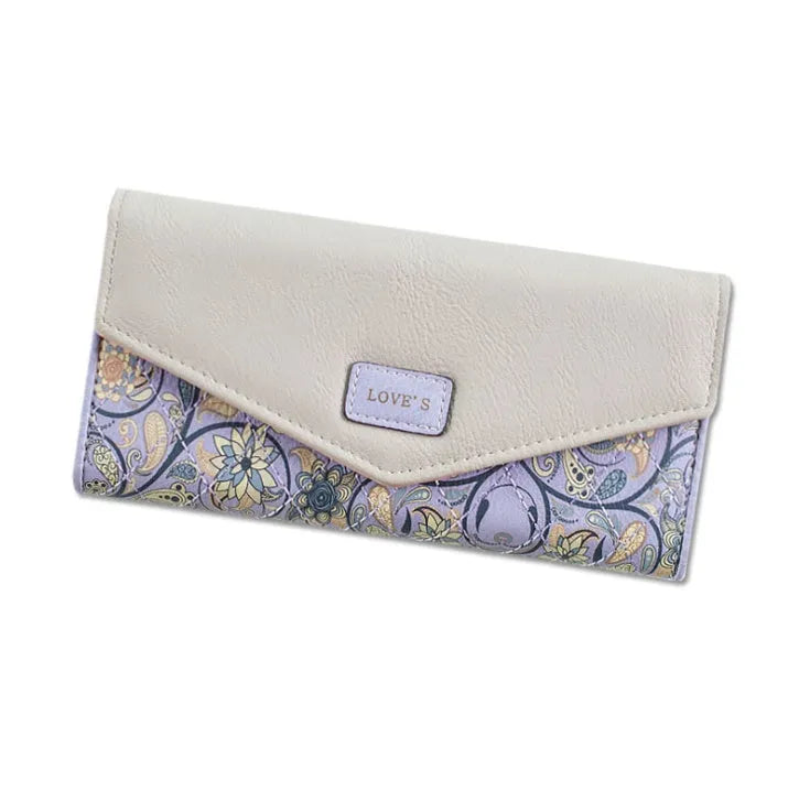 Student wallet with buckle closure and three-fold design in multiple colour options