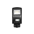 Integrated solar street light with LED illumination and remote control for outdoor use