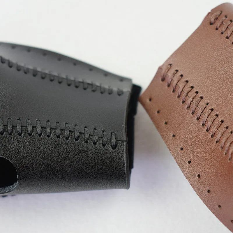 Black leather gear sleeve for Honda CRV 2007-2011 left hand drive automatic