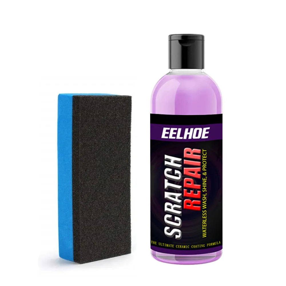 Car scratch repair agent in a spray bottle with clear SiO2 ceramic coating for scratch removal