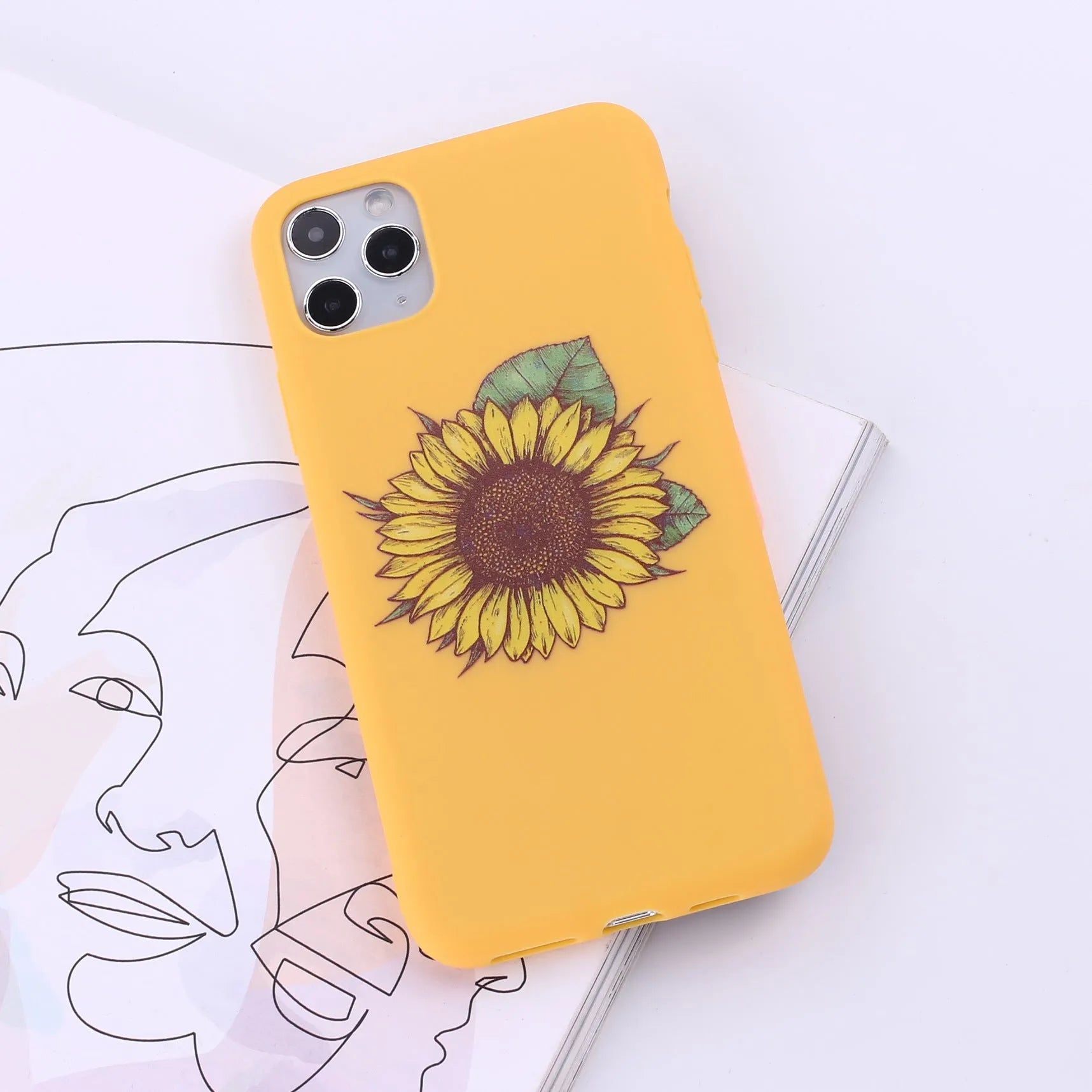 iPhone mobile phone case in a selected colour from a range of fourteen options, showing the painted TPU back cover design.