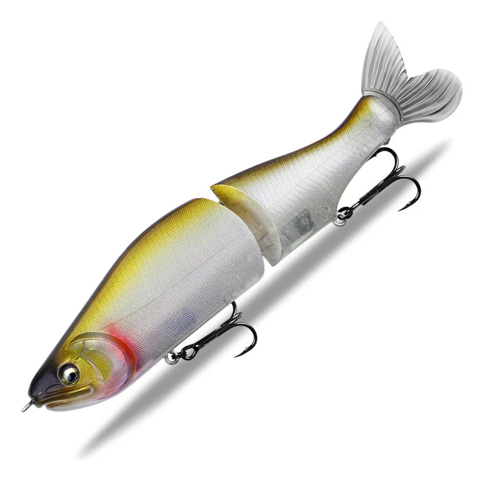 185mm soft plastic bass fishing lure in a selection of colours, designed for tossing and swimming retrieves.