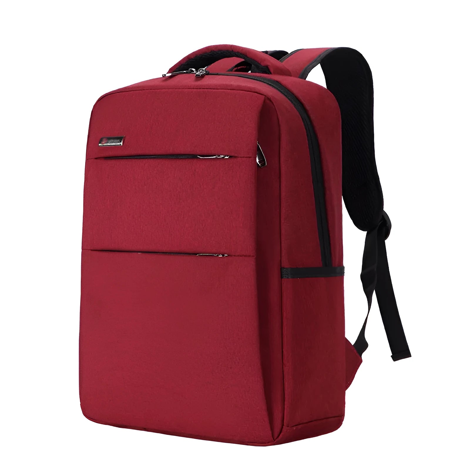 Waterproof Oxford cloth laptop backpack with shoulder straps, shown in multiple colour options.