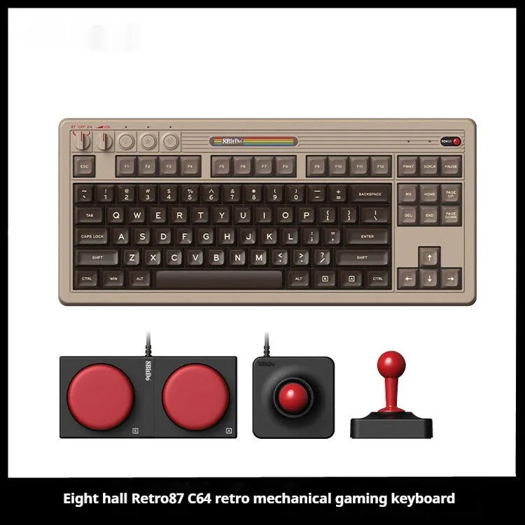Retro87 C64 wireless mechanical keyboard with Bluetooth connectivity
