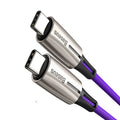 Purple USB-C to USB-C charging cable with 60W Power Delivery support