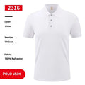 Ice silk polo shirt with short sleeves and logo print in multiple colour options