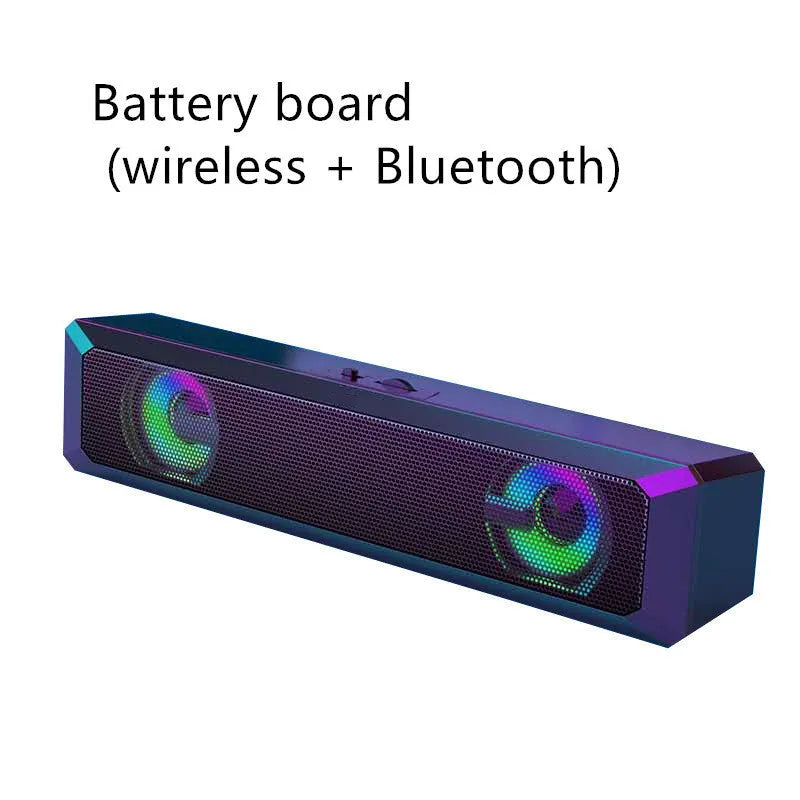 Wired sound blaster Bluetooth speaker with USB power, 5W output, and manual impeller volume control