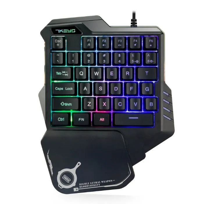 G30 one-handed mechanical gaming keyboard with RGB backlighting plastic body 23x18.5x4cm
