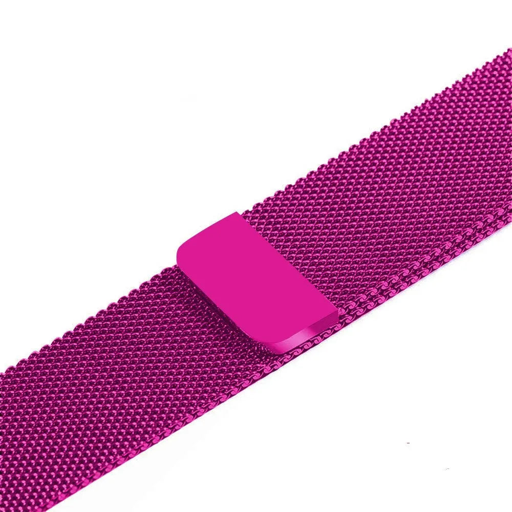 Stainless steel watch strap in silver colour for 38mm or 42mm watch cases.