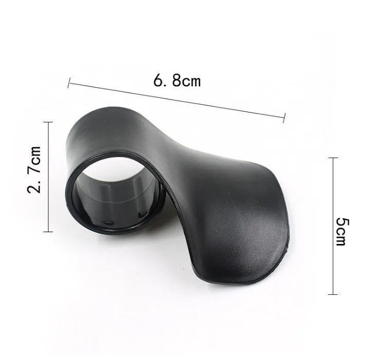Universal motorcycle throttle assistant in black ABS for right handlebar mount, reducing hand fatigue on long rides