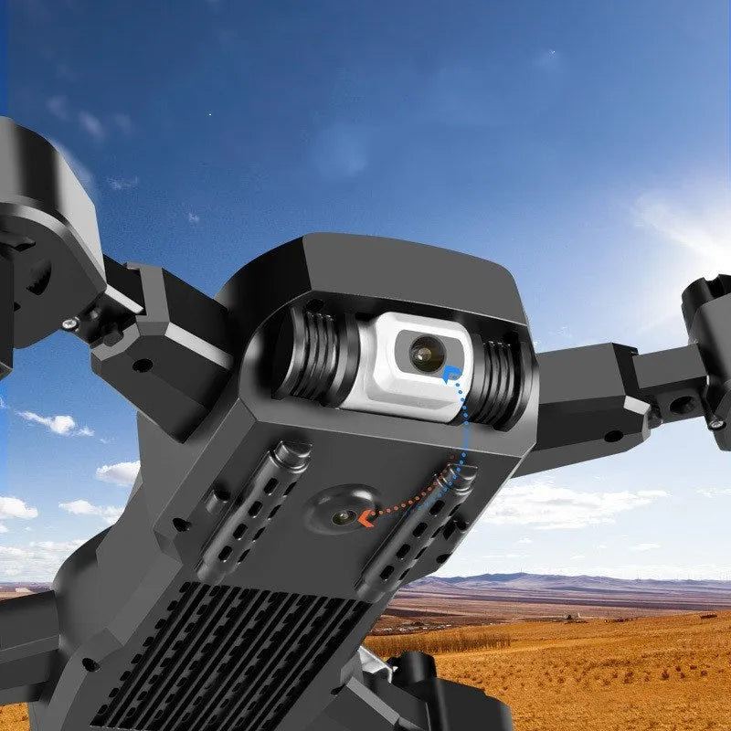 Four axis aerial photography drone with 4K dual camera and wind blades, 26x27x6cm