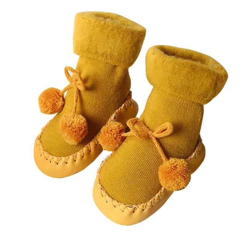 Baby children socks in coffee, grey, navy blue, and pink with sweat absorption function, sizes 11-14cm