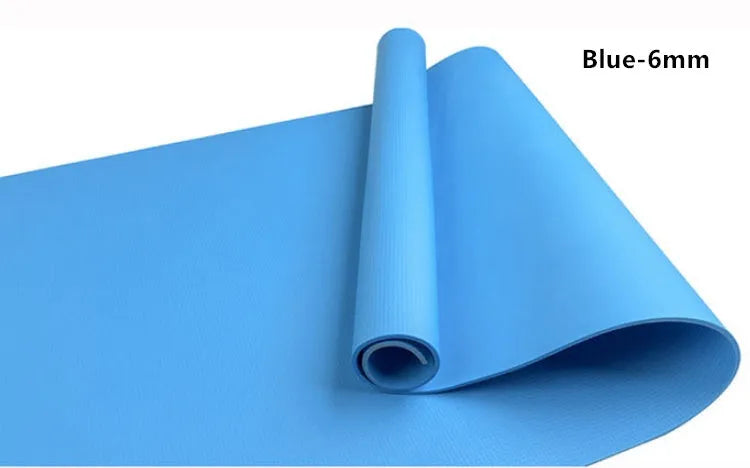EVA composite yoga mat in multiple colours showing 4mm and 6mm thickness options