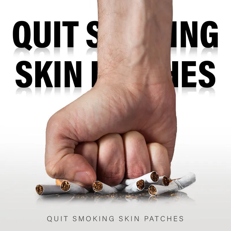 Plant extract nicotine patches in 30-piece box for smoking cessation with herbal formula